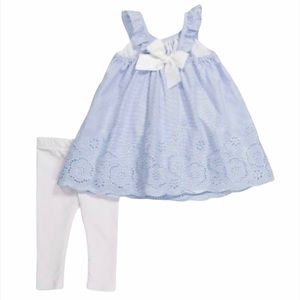 NWOT Tahari Baby Dress & Leggings Set